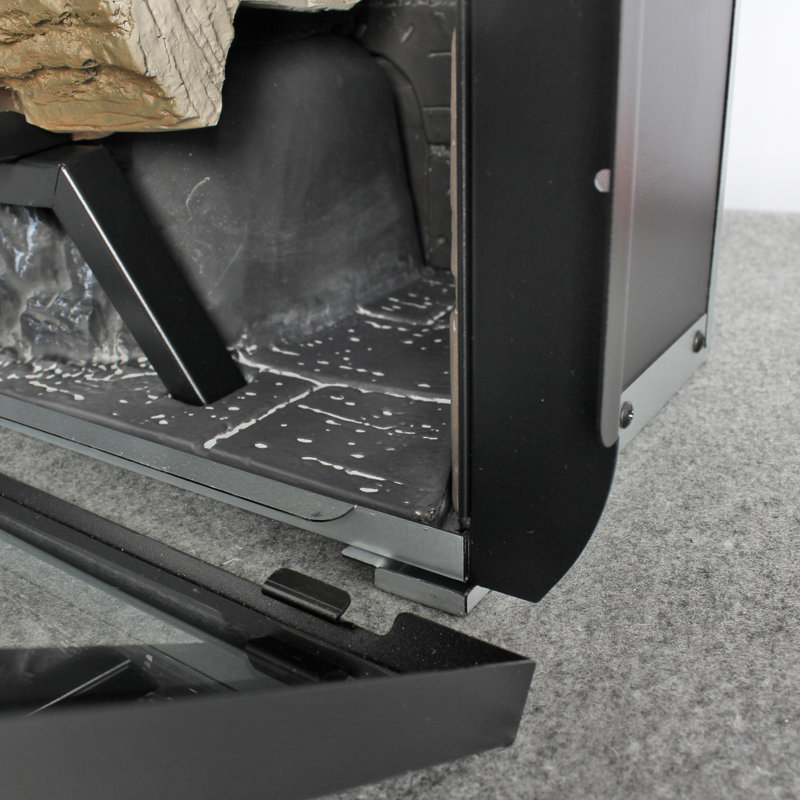 28" Infrared Electric Fireplace Insert with Touch Panel & Crackling Sound