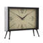 Analogue Iron Mechanical Tabletop Clock Black