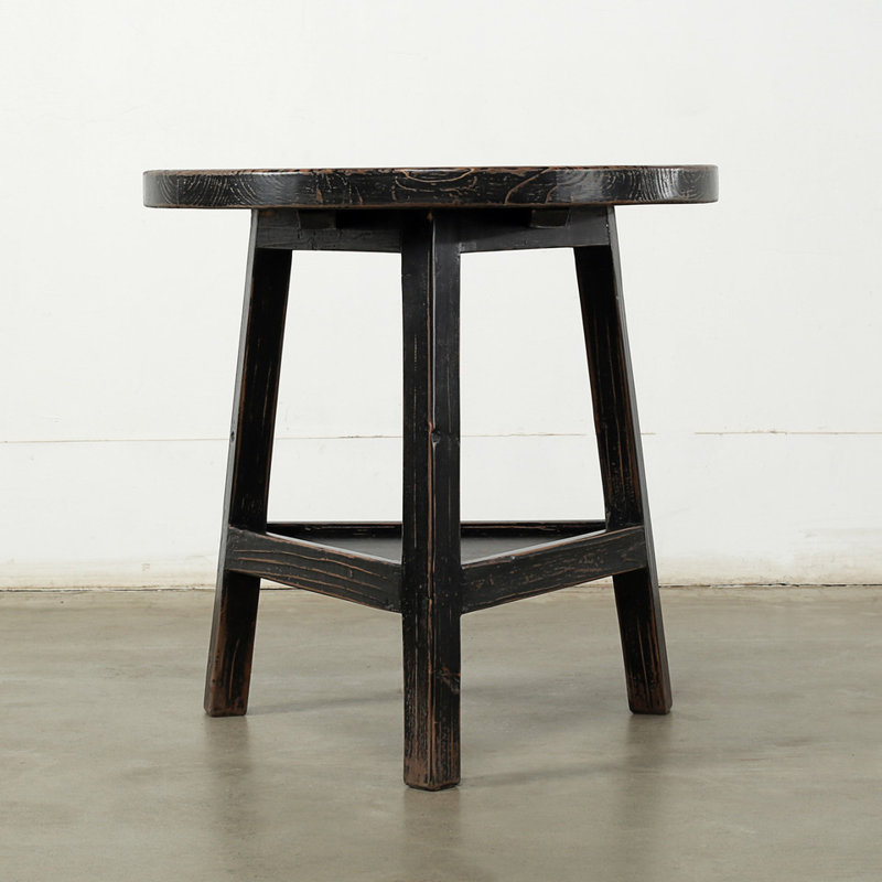25.5'' W Solid Wood Console Table, Black