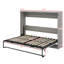 Lit escamotable horizontal dans un style campagnard rustique-1970400787