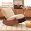 Chaise berçante confortable avec revêtement de haute qualité, structure en bois massif, parfaite pour les décors multiples et la détente-131402143