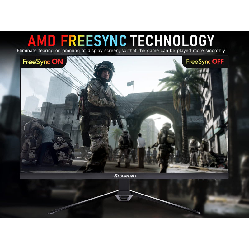 Moniteur de jeu QHD avec lumières arc-en-ciel