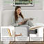 3 Pieces Bedroom Set, Bed Frame with Velvet Upholstered Headboard, Platform Bed Frame and 2 Nightstands with Drawer, No Box Spring Needed, Easy to Assembly-1505926186