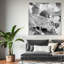 «Abstract Even More Love Silver», reproduction d'art graphique sur toile-420699690-420699685