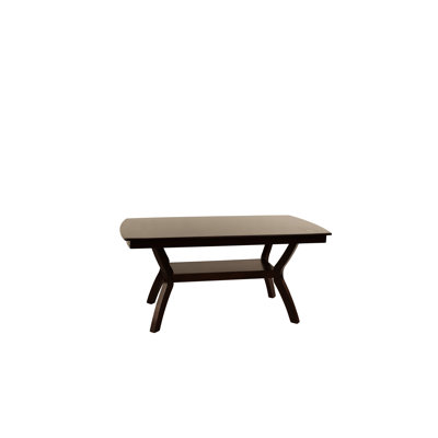 Table transitionnelle en bois massif avec tablettes - salle à manger rectangulaire pour un usage domestique contemporain