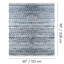 Tapis bleu en coton tissé à la main Anoceto-1579365996