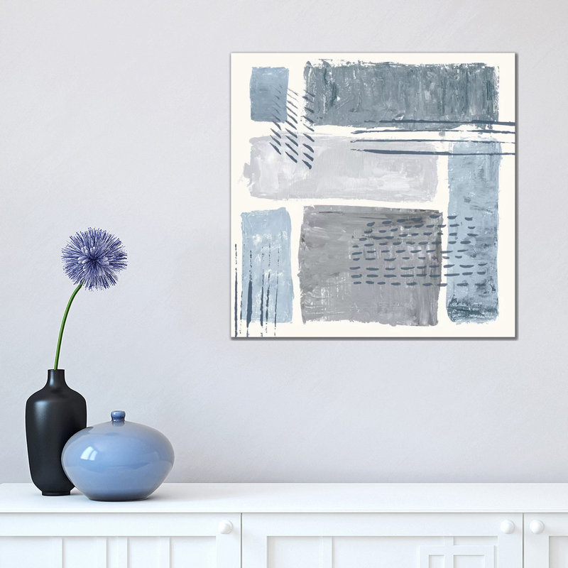 Between The Lines II by Sarah Adams - Wrapped Canvas Painting, 45.72 cm H x 45.72 cm W x 3.175 cm D