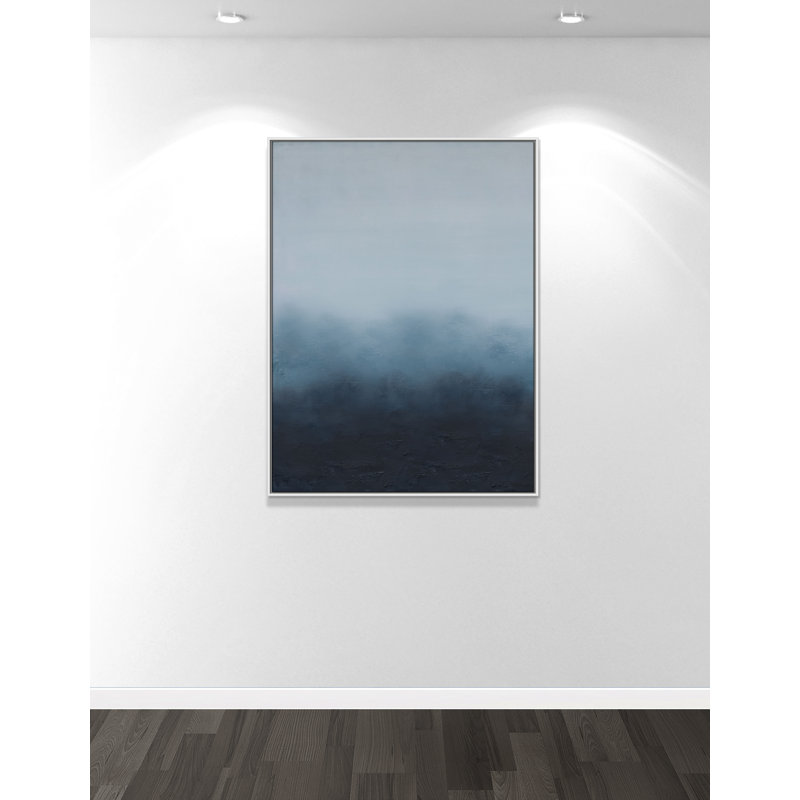 «Elemental II Print» par S.H. Khân, Flotteur blanc, 37.5' W x 49.5' H