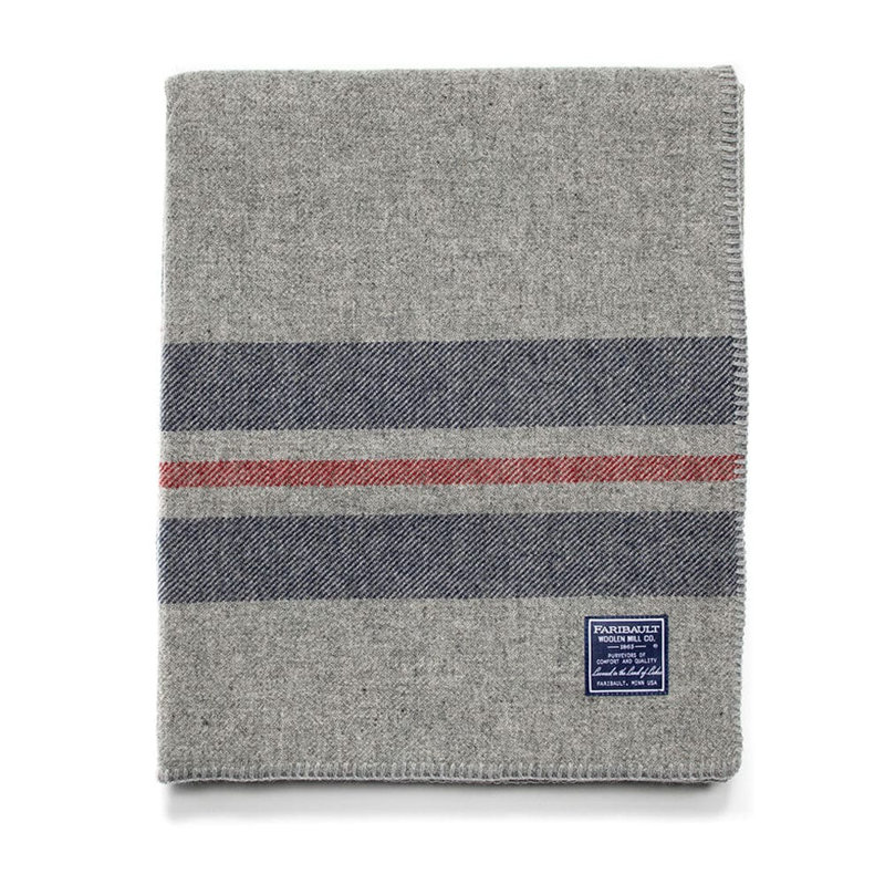 Cabin Collection Hand Woven Throw Blanket, Gray, 50" x 72"
