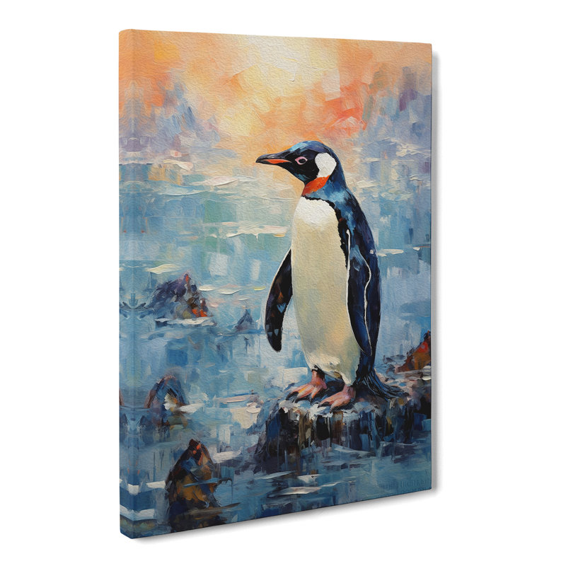 Penguin Impressionism - No Frame Print, 76cm H x 50cm W x 3cm D