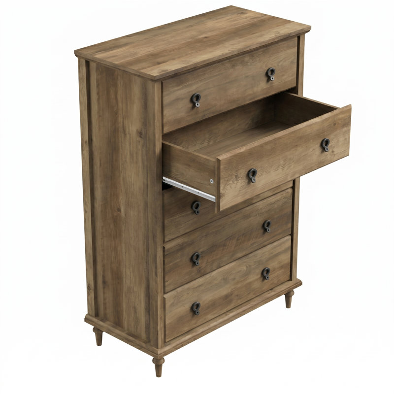 Cambell Traditional Bedroom Set, 2 Pcs: Dresser, Chest