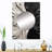 Tallarook Black White Marbled Dreamscape III - Geometric Wall Mirror, Modern Decorative Mirror, Printed Metal Art-865716847