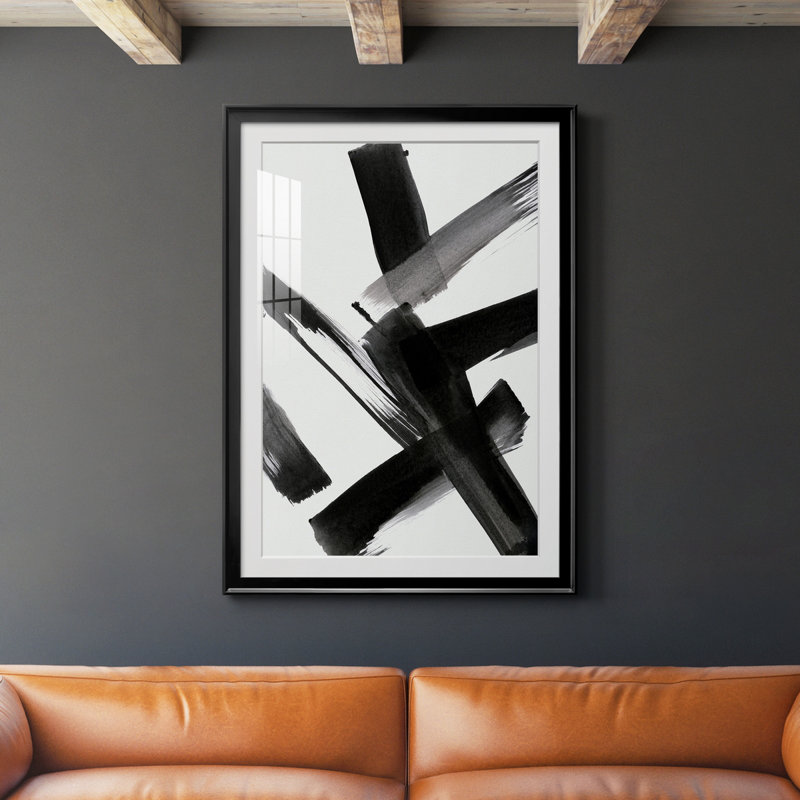 Black Magic II - peinture encadrée, Noir, H 26,5 po x l 36,5 po x P 1,5 po