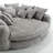 Modern oversized sofa bed with armrests-1132494186