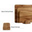 Ensemble de 3 planches à découper en bois d'acacia avec support Sango Atelier