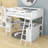 Wood Loft Bed With Desk And Shelves-1212498774-1212498763