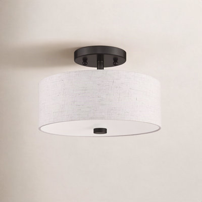 Flaire 3-Light Semi Flush Mount