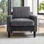 Chaise d'appoint avec accoudoirs en chenille Mid-Century-2122084409