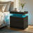 LED Nightstand with Drawers-176244445