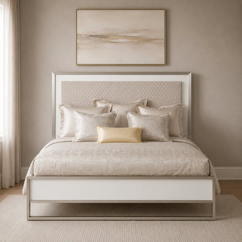 Marquee Panel Bed - Cloud White, Queen