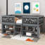 Lit mezzanine simple avec deux tablettes et échelle mobiles-152232641