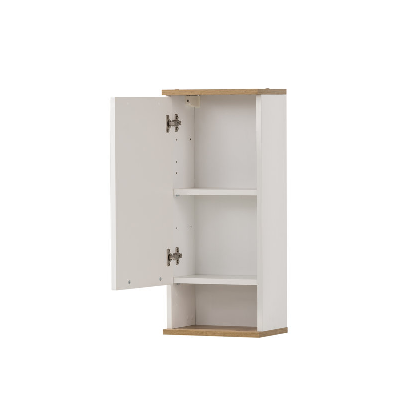 Alapaha Bathroom Cabinet, Matt white/Oak