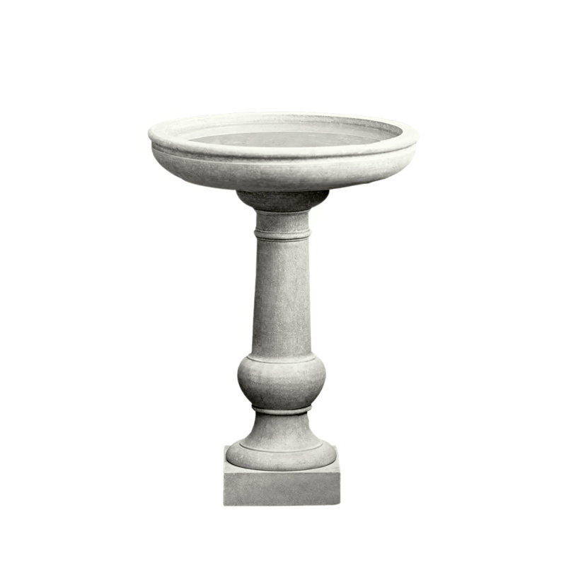 Williamsburg Tea Table Birdbath, Natural