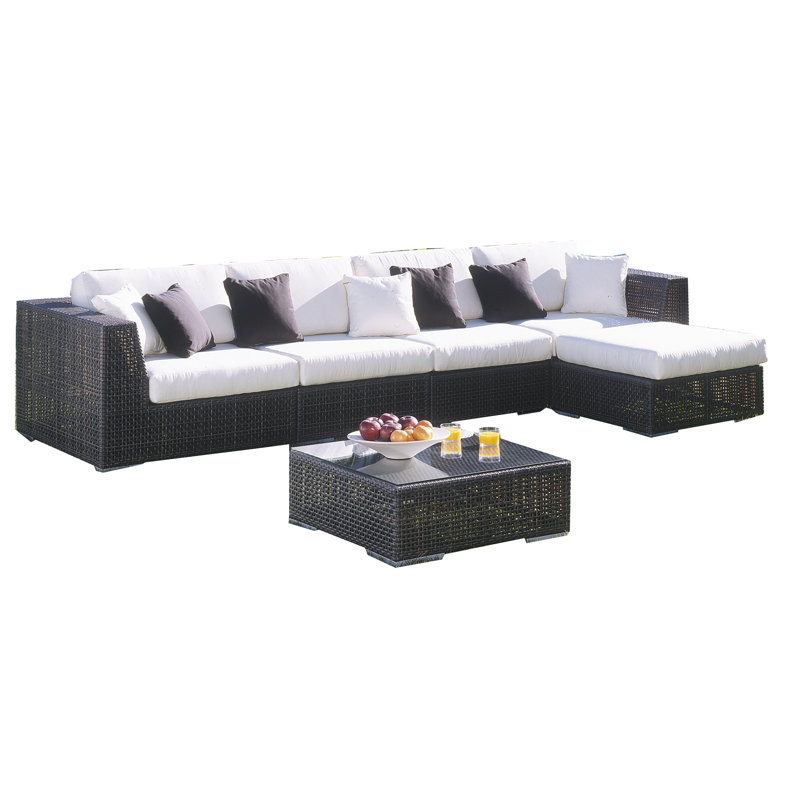 Daltan 4 - Person Outdoor Seating Group, Antique Beige Sunbrella® Canvas