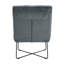 Chaise d'appoint en velours capitonné de 24 po Dehl-1082408244