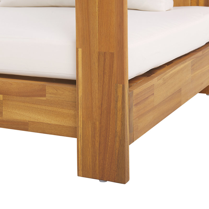Tatig 225 cm W Acacia Solid Wood Patio Sofa with Cushions