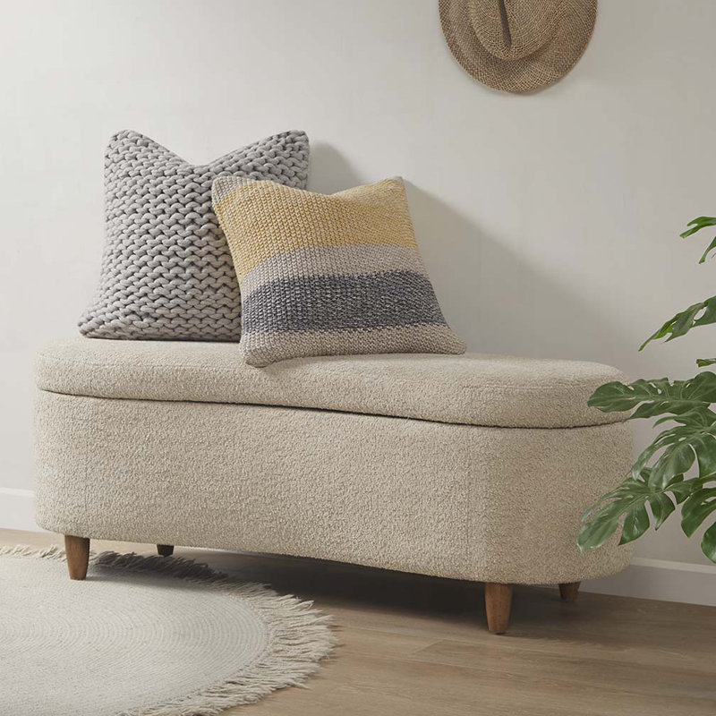 Banc de rangement Boucle, Taupe