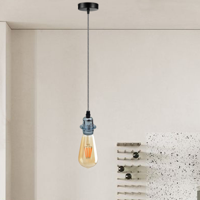 Bardolph 2 - Light Single Pendant, Blue, Chrome