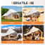 Tente campagnarde 4 saisons en toile Bell Yurt
