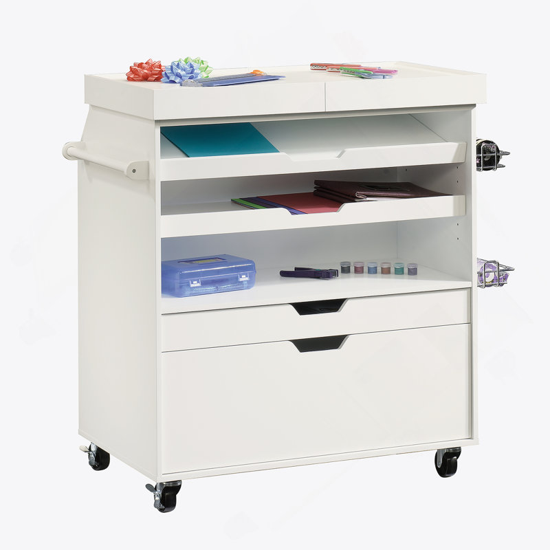 Armoire de rangement avec tiroirs de rangement et deux tablettes réglables