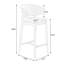 Chaise d'appoint à dossier rembourré en noyer (lot de 2)-1153096368