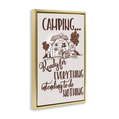 Tout et rien, toile de camping flottante par Steve Vanderbosch