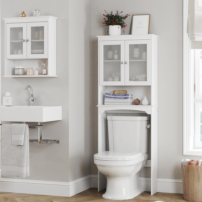 Deriek Freestanding Over The Toilet Storage, White