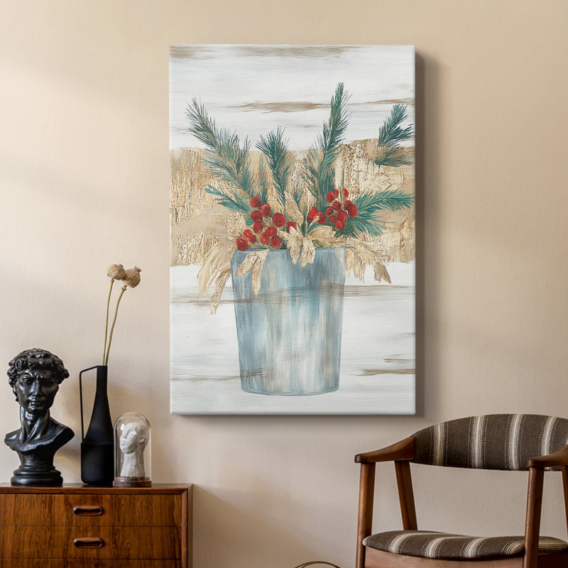 Art des Fêtes de Noël CLxxi - galerie Cavas sur mesure, H 18 po x l 12 po