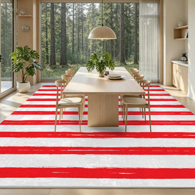 Tapis blanc lavable à la machine rétro rétro rétro