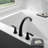 Double Handle Deck Mounted Roman Tub Faucet with Rough-in Valve-102053826