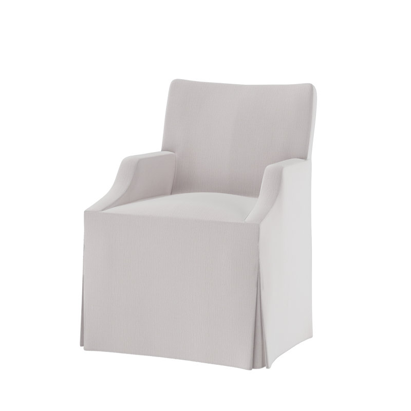 Lia Upholstered Arm Chair, Page Snow (Performance fabric) 1355-91
