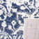 Tapis oriental iranien crème / bleu marine