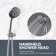 9-Spray Patterns With 1.8 GPM 10 In. Wall Mount Rain Fixed Shower Heads In 10 In. Polished Chrome