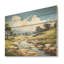 Harmonie de paysage de golf japonais - forêt rivière, art mural sur bois de pin naturel-101408838