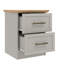 Cleverdon Feya 2 Drawer Bedside Table-91717319