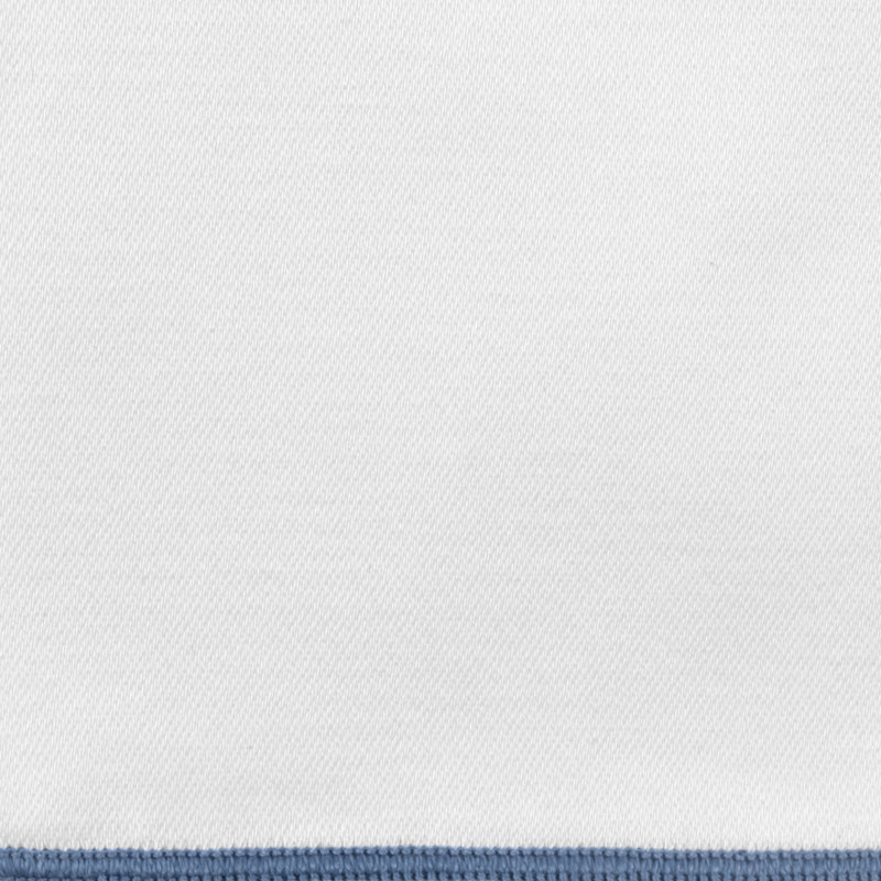 Arlo Oblong Tablecloth, 126" x 72", White/Azure