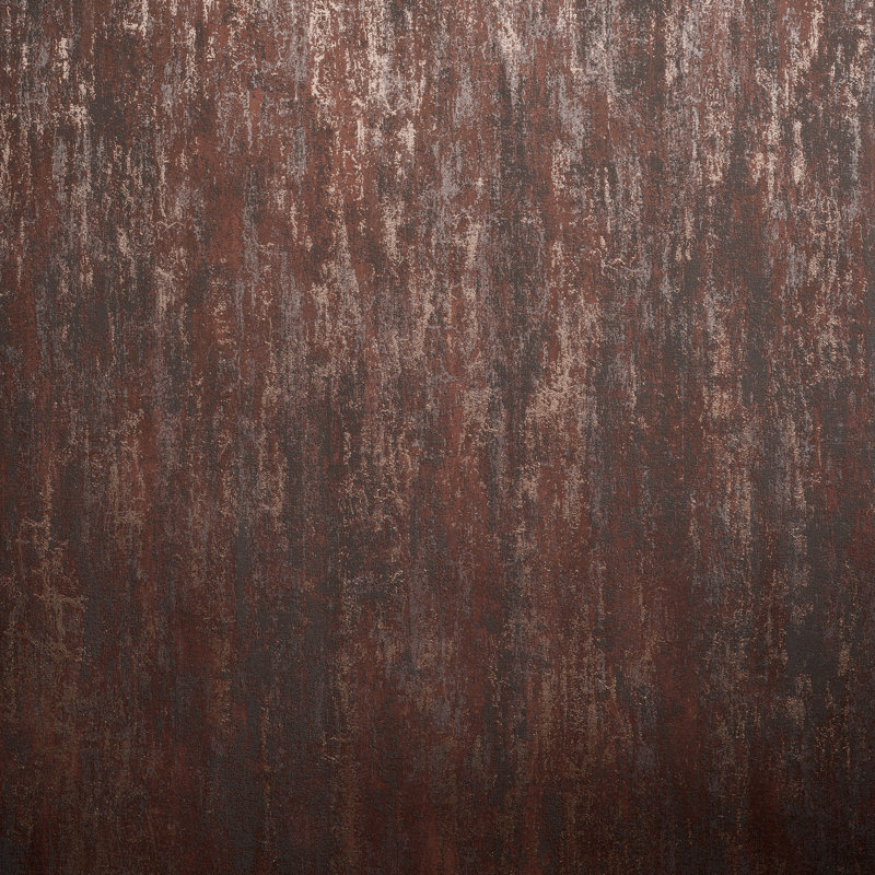 Brera Metallic Abstract Distress 10.05m x 53cm Wallpaper Roll, Antique Red