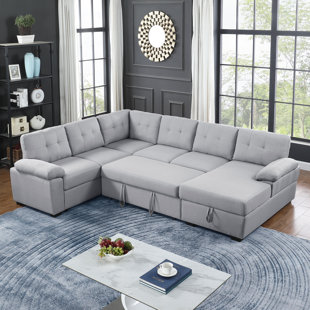 Right Facing U-Shaped Sectionals You'll Love | Wayfair