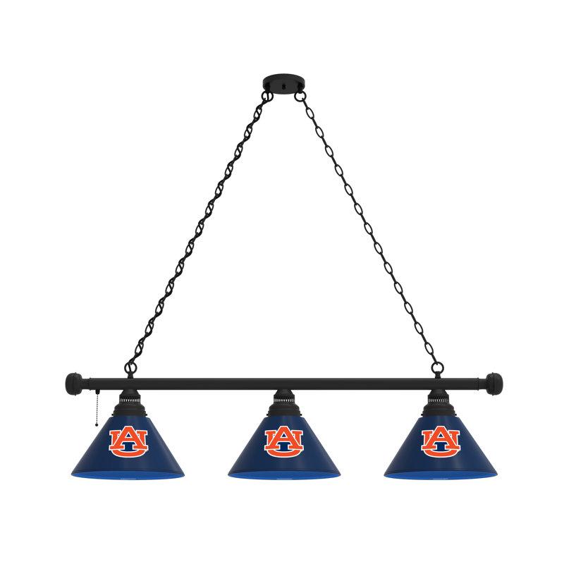 3 - Light Pool Table Lights Pendant, Auburn Tigers, Black