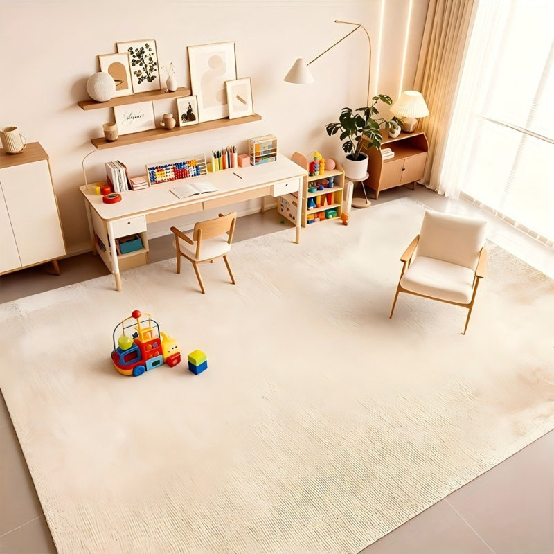 Devnew Solid Colour Machine Printed Area Rug, Rectangle 160 x 230 cm